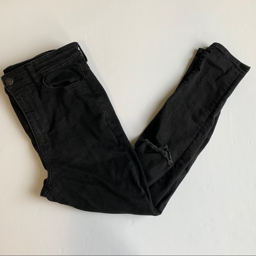 American Eagle Black Highest Rise Jeans